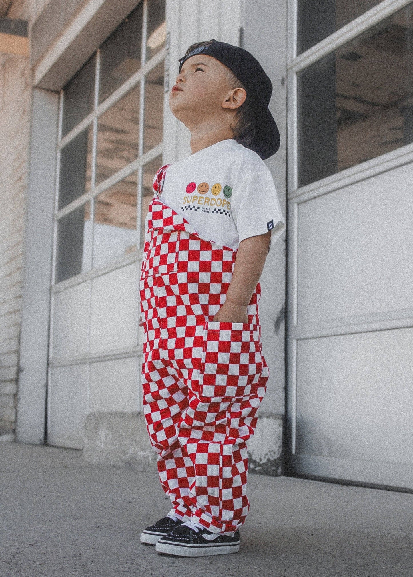Checkered Overalls
