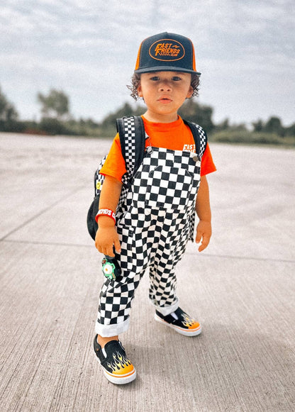 Checkered Overalls