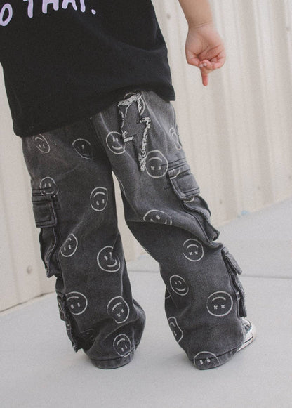 PREORDER Smiley Face Baggy Jeans