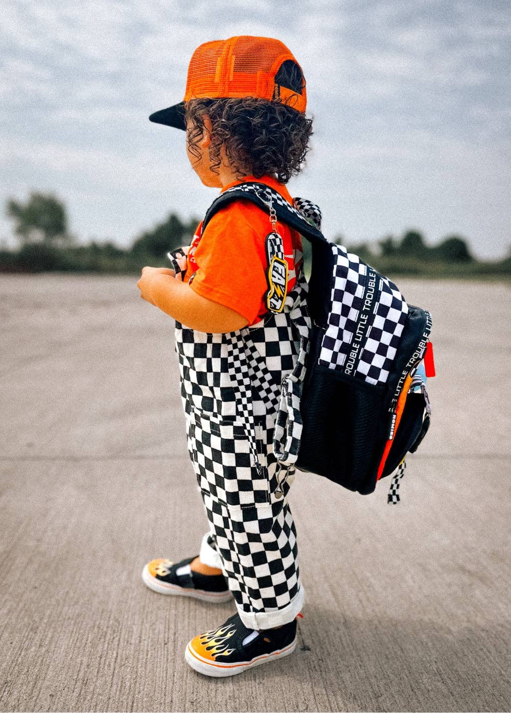 Checkered Overalls
